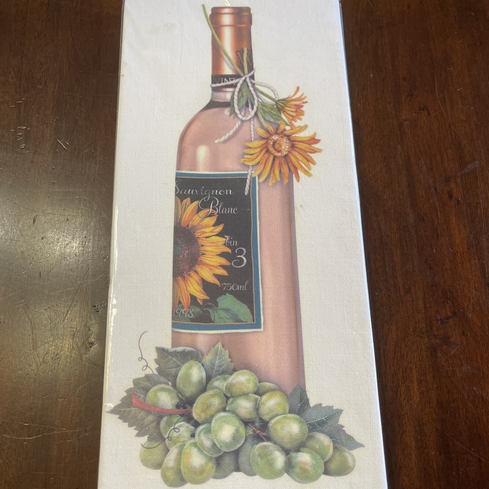 Mary‎ Lake Thompson Flour Sack Kitchen Bar Towel Wine Sunflower Sauvignon Blanc